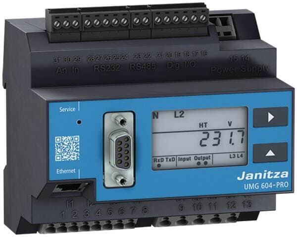 Janitza UMG 604 EPRO 52.16.202 Funktional erweiterbarer Netzanalysator