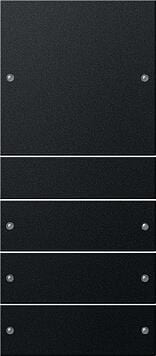Gira 2184005 Wippenset 4fach (1+3), System 55, schwarz matt