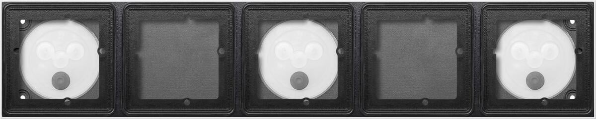 Gira 5505910 System 106 AP-Gehäuse 5 Module 1x5, Anthrazit