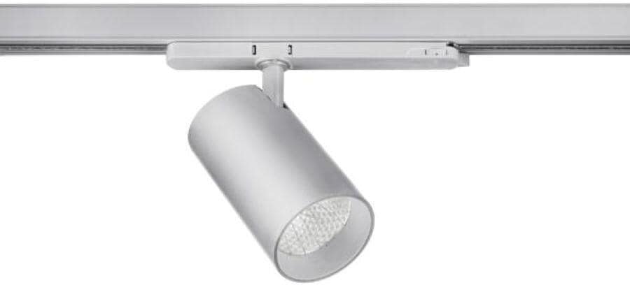 Brumberg TRAXX MAXI LED-Schienenstrahler, 230 V AC, 50 Hz, 24 W, 30°, 3.500 K, CRI > 90, rund, silber (88723165)