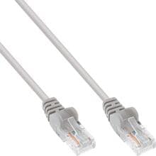 InLine Patchkabel, U/UTP, Cat.5e, 10m, AWG26, besonderer Rastnasenschutz, grau (S-71400L)