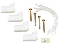 Legrand Hohlwandmontagesatz, a 4 Spreizkrallen und Kabelbinder,für UP-Verteiler Ekinoxe (001490)