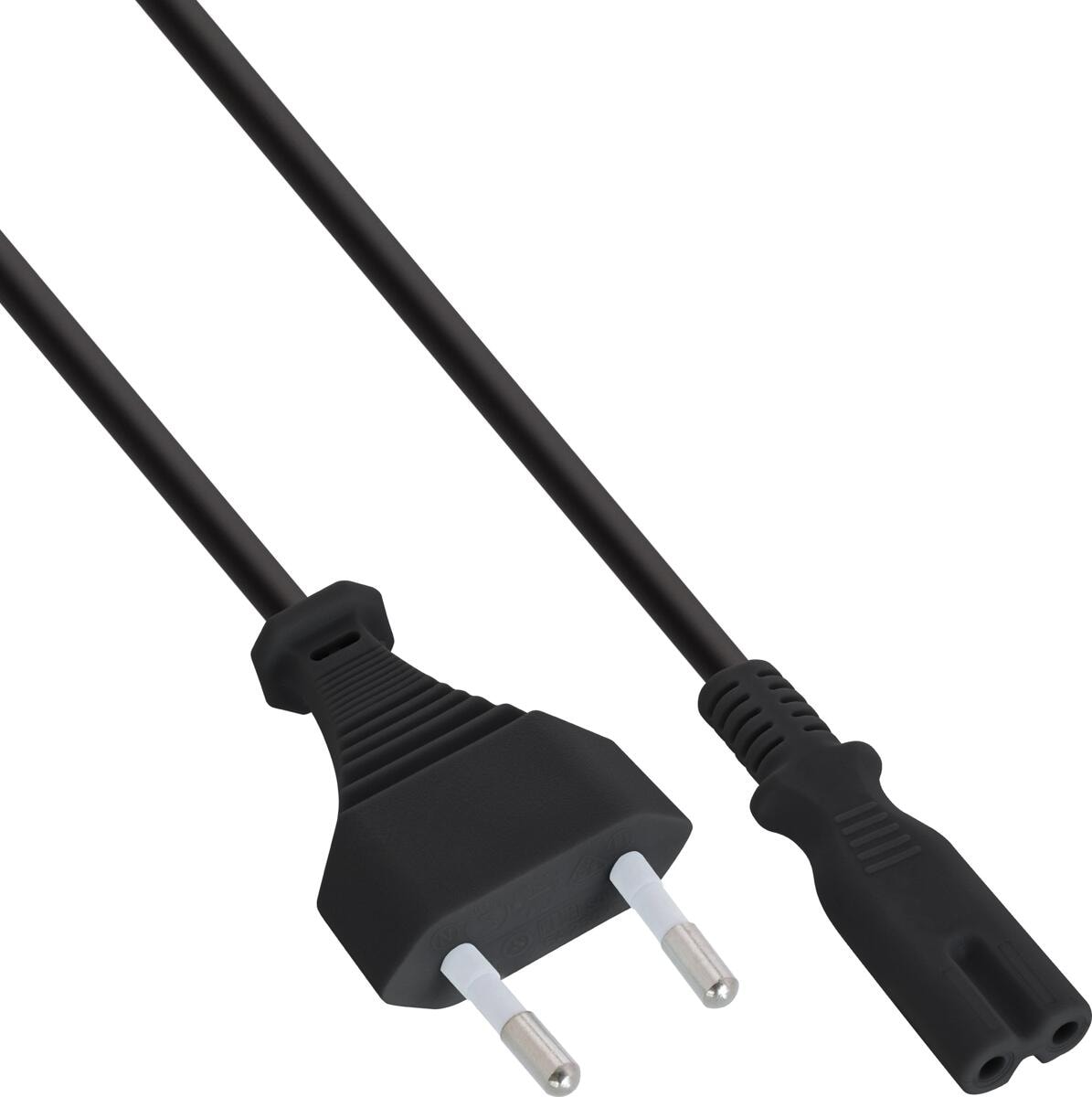 InLine Netzkabel, Netzstecker auf Euro 8 C7 Stecker, 5m (16654F)
