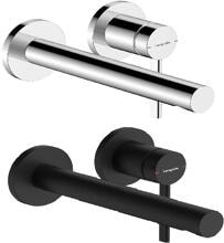 hansgrohe Zesis S Einhebel-Waschtischarmatur Unterputz für Wandmontage mit Auslauf 19,4 cm, Messing, 4 l/min