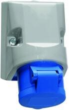 Bals Wandsteckdose, QC, 16A, 3p, 230V, 6h, IP44, blau (11930)