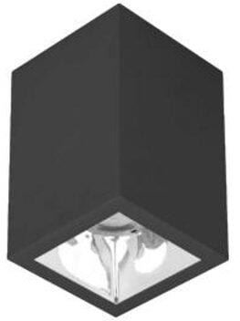 Brumberg APOLLO MICRO LED-Anbaudownlight, 3500 K, 873 lm, 7 W, 55°, Reflektor silber/hochglänzend, schaltbar, quadratisch, schwarz (42641185)