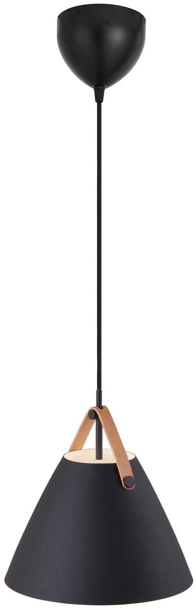 Nordlux Strap 27 Pendelleuchte, E27, IP20, 40W, dimmbar, Metall, schwarz (84333003)