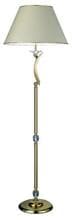 Brumberg STELLA Stehleuchte, E27, 1x60 W max., mit Schirm Moir Jaquard beige, gold glänzend (830593)