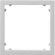 Gira Adapterrahmen mit quadratischem Ausschnitt für Geräte mit Abdeckung (45 x 45 mm), System 55, grau matt (0283015)