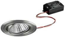 Brumberg LED-Einbaustrahlerset schaltbar, 6W, 680lm, 3000K, edelstahl (38182223)