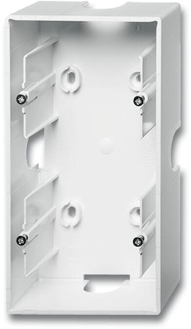 Busch-Jaeger 1702-83 Aufputz-Gehäuse, future linear, 2-fach Gehäuse, alusilber (2CKA001799A0906)