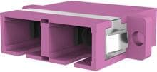 EFB-Elektronik SC Duplex Kupplung im Kunststoffgehäuse, SC/PC, OM4, erika-violett (53333.1)