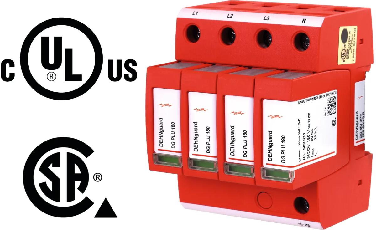 Dehn DG MU 3PY 208 4W+G R Überspannungsableiter Typ 2 DEHNguard M, rot (908345)