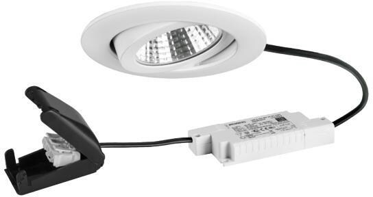 Brumberg BB03 LED-Einbaustrahler Phasenabschnitt dimmbar, 6W, 3000K, rund, schwenkbar, weiß (39463073)