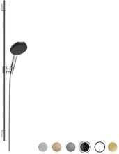 hansgrohe Raindance Alive Select S Duschset 125 3 Strahlarten wassersparend mit Duschstange Unica S Puro, Messing, 7,1 l/min, 125 mm