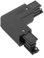 Leuchtek XTS34-2 L-Verbinder mit Schutzleiter für 3-Phasen GLOBAL TRAC, Innenseite, schwarz (KKT301284)