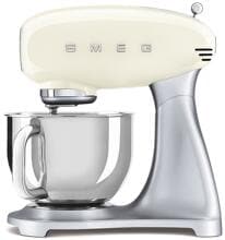 Smeg SMF04CREU 50's Style Küchenmaschine, 800 W, 10 Geschwindigkeitsstufen, SmoothStart Funktion, creme