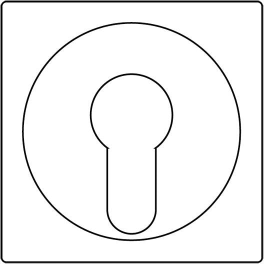 Abdeckung für Schlüsselschalter, Mokka, Jung A528PLMO