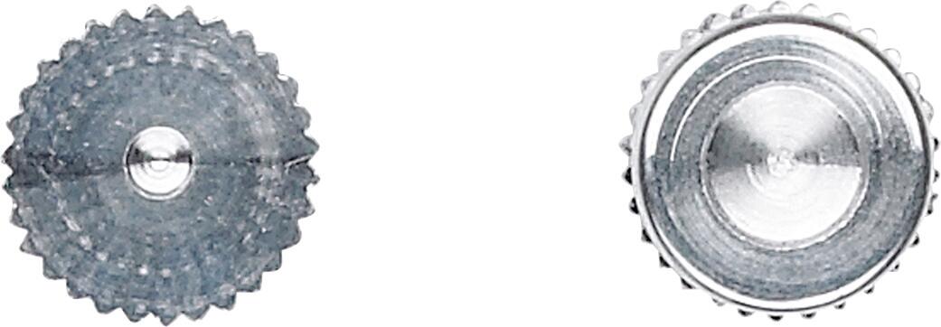 Merten 390199 Verschlussplomben, Serie Panzer, mattsilber