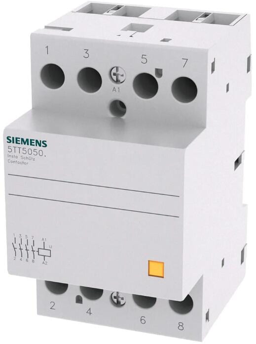Siemens 5TT5850-0 SENTRON Installationsschütz mit 4 Schließern, Kontakt für AC 230V, 400V 63A Ansteuerung AC 230V