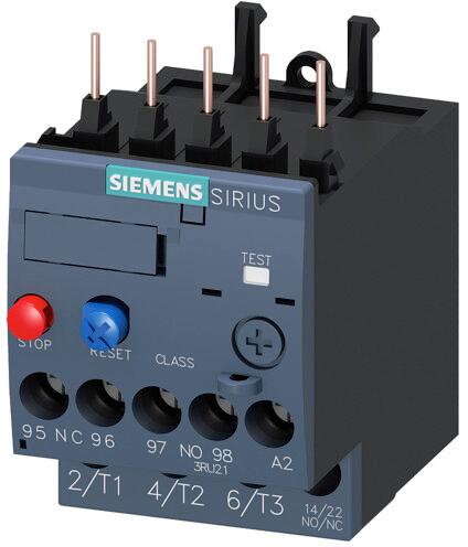Siemens 3RU2116-1GB0 Überlastrelais 4,5...6,3 A thermisch für Motorschutz Baugröße S00, CLASS 10