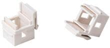 EasyLan Keystone-Adapter für LC-D/SC-S RAL9010, weiß (CKVZMLC1)