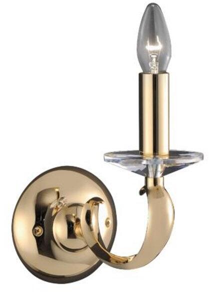 Brumberg RAVENNA Wandleuchte, E14, 1x40 W max., gold glänzend (50801050)