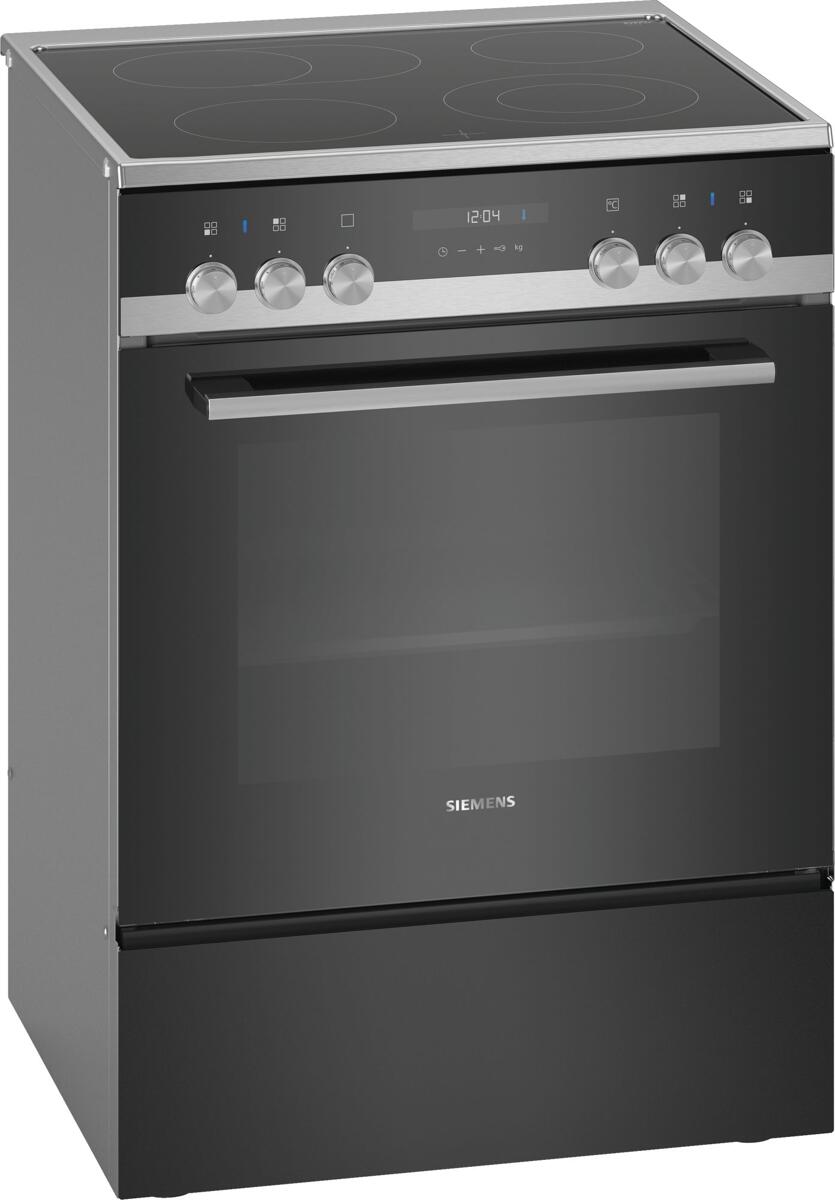Siemens HK9S5A240 iQ500 EEK: A Elektro-Standherd, Glaskeramik, 60 cm breit, Schnellaufheizung, cookControl10, 3D-Heißluft, Edelstahl