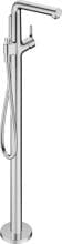 hansgrohe Talis S Einhebel-Wannenarmatur bodenstehend, Messing, 20 l/min, mit Rückflussverhinderer, Chrom, (72412000)