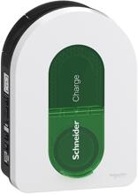 Schneider Electric Smarte Wallbox Schneider Charge, 6mA Erkennung, Innen/Außen, Wi-Fi, App-Steuerung, weiß/grün