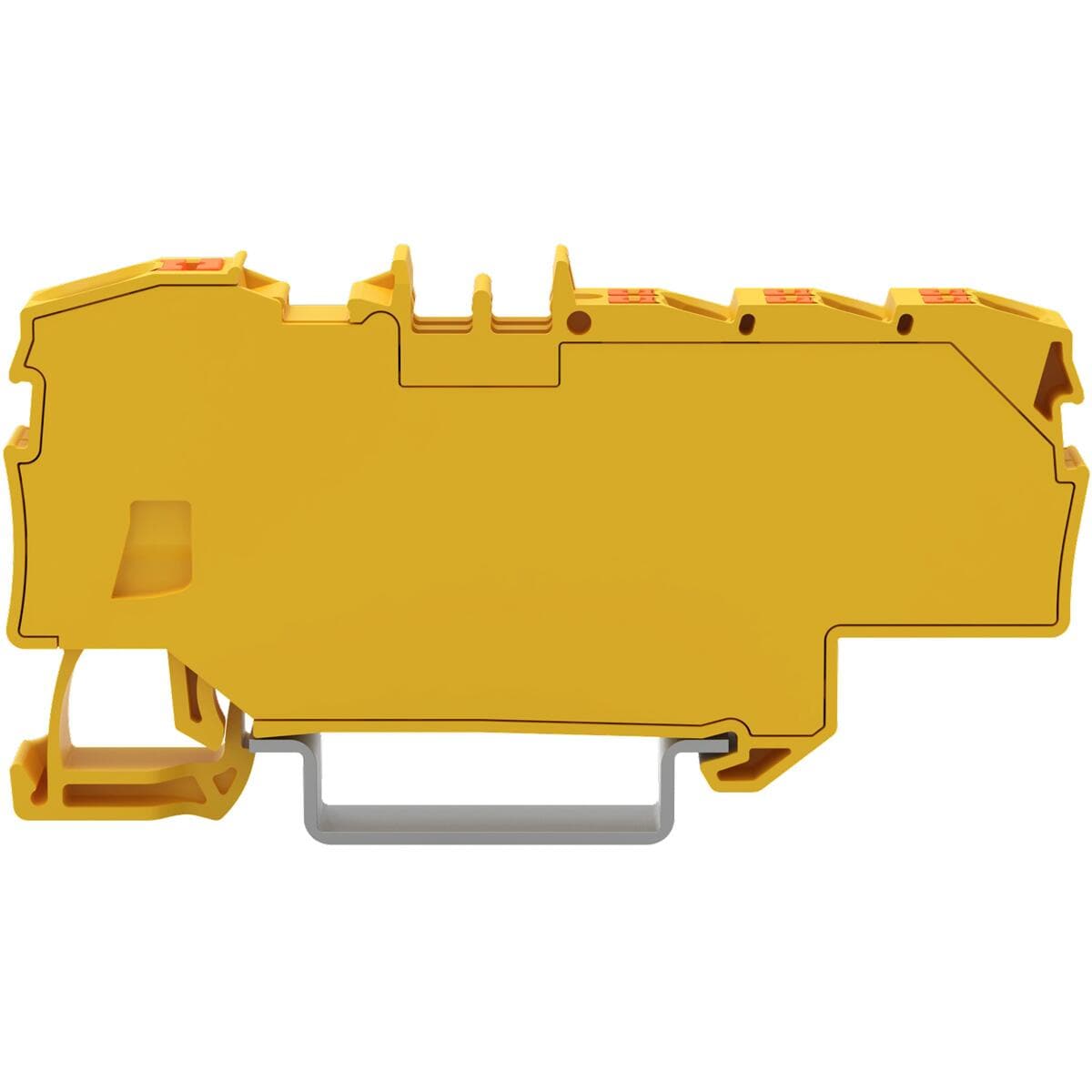 Wago Verteilerklemme mit Drücker, 1x6 mm² / 6x1,5 mm², gelb (2206