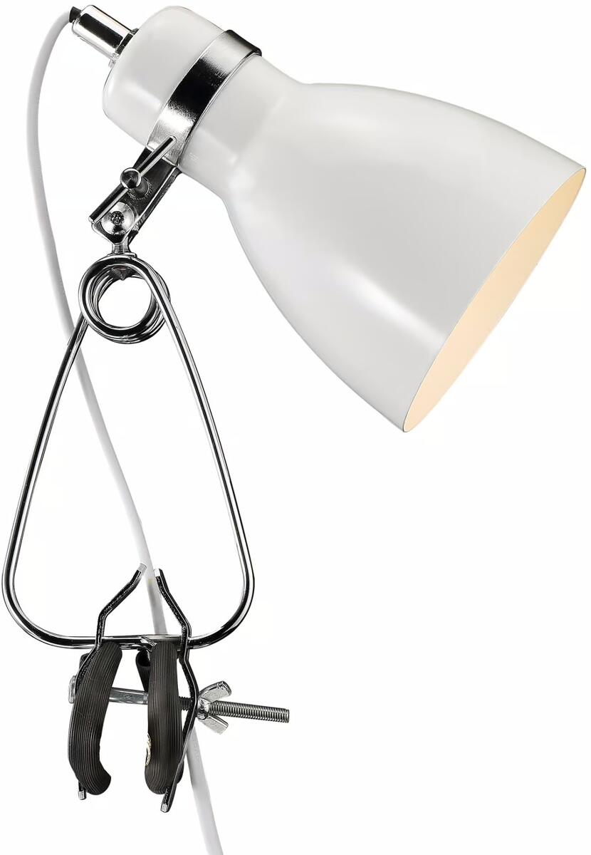 Nordlux Cyclone Klemmleuchte, E14, 15W, weiß (73072001)