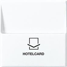 Jung A590CARDWW Hotelcard-Schalter (ohne Taster-Einsatz), Alpinweiß