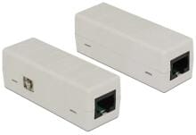 Delock Netzwerk Überspannungsschutz, 6kV, RJ45, mit PoE, Kunststoff, weiß (62620)