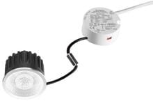 Brumberg ROTI Set LED-Einsatz mit Linsenoptik, Rundkonverter, 350 mA, 6,9-7,1 W, 50°, 976 lm, 2700K/3000K/4000K, DALI dimmbar (12989503)