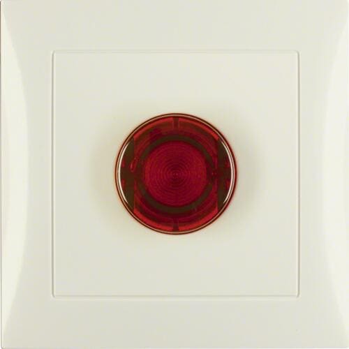 Berker 51018982 Stiegenhaustaster E10 komplett, S.1, weiß glänzend