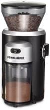 Rommelsbacher EKM300 Kaffeemühle, 150 Watt, 220 g, Kegelmahlwerk, schwarz/silber