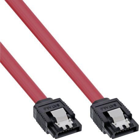 InLine SATA 6Gb/s Kabel, mit Lasche, 0,75m (27307)