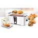 Unold 38020 Design Dual Toaster, 1350W, Lift-Funktion, Brötchenaufsatz, weiß/schwarz