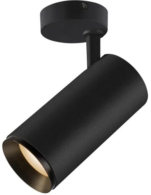SLV NUMINOS SPOT PHASE L, Indoor, LED, Deckenaufbauleuchte, 2700K, 60°, schwarz/schwarz (1004292)
