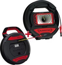 Runpotec RC3 Inspektionskamera (digital), Länge: 15 m + GF3 Glasfaserstab Ø 3 mm inkl. digitalem Meterzähler - Länge: 30 m, für Rohrinspektion ab Innen-Ø14 mm (11150)