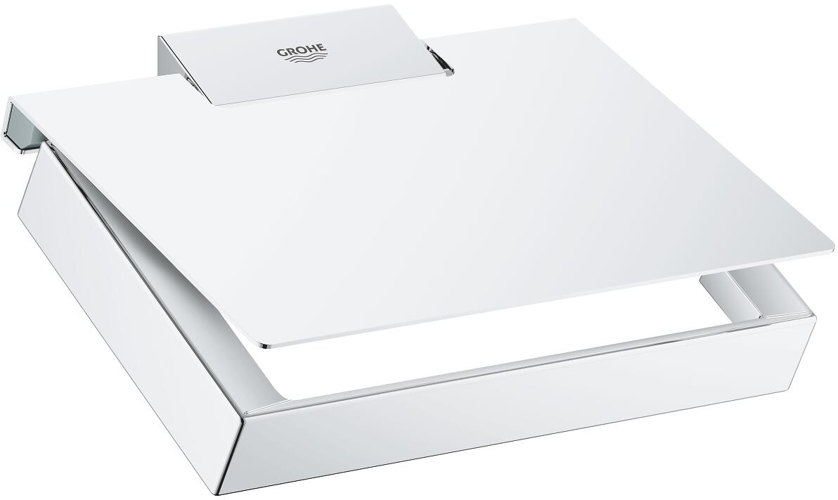 GROHE Selection Cube WC-Papierhalter mit Deckel, chrom (40781000)