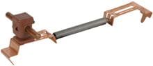 Dehn DLH SS 8 H16 FG180.280 BR CU Dachleitungshalter, SPANNsnap, Cu/K-braun, H 16mm, für rund 8mm, Spannbereich 180-280mm, Kupfer (204267)