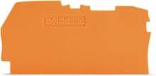 Wago 2102-1292 Abschluss- und Zwischenplatte 0,8 mm dick, orange