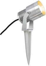 EVN LED Gartenspot, Alu, IP67, 3000K, 24V/DC, 3m Anschlussleitung für IP44-Stecksystem, alu