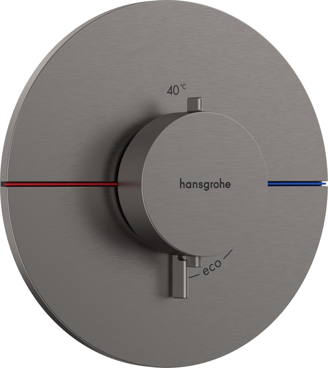 hansgrohe ShowerSelect Comfort S Thermostat Unterputz, Metall, 34,8 l/min, Brushed Black Chrome, (15559340)