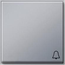 Wippe mit Symbol für Wippschalter und Wipptaster Klingel, TX_44 Unterputz Wassergeschützt, alu lackiert, Gira 028665