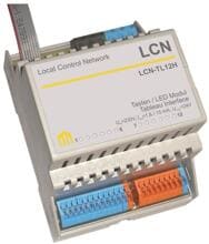 Issendorf Mikroelektronik LCN - TL12H Tableau-Adapter für 12LED´s + 8 Tasten für die Hutschienenmontage, weiß (30164)