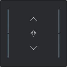 Busch-Jaeger LFDW/A.1.70.11-45M Wippe für Keypad, art linear, 1-fach, Symbol Dimmer, schwarz matt (2CKA006199A0426)