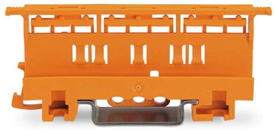 Wago 221-510 Befestigungsadapter für 2-, 3-, 5-Leiter-Verbindungsklemmen, orange